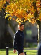 13 November 2018; Rob Kearney arrives for Ireland rugby squad training at Carton House in Maynooth, Co. Kildare. Photo by Ramsey Cardy/Sportsfile