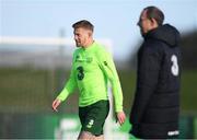 13 November 2018; James McClean and Republic of Ireland manager Martin O'Neill during a Republic of Ireland training session at the FAI National Training Centre in Abbotstown, Dublin. Photo by Stephen McCarthy/Sportsfile
