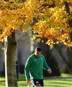 13 November 2018; Adam Byrne arrives for Ireland rugby squad training at Carton House in Maynooth, Co. Kildare. Photo by Ramsey Cardy/Sportsfile