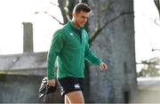 13 November 2018; Tom Farrell arrives for Ireland rugby squad training at Carton House in Maynooth, Co. Kildare. Photo by Ramsey Cardy/Sportsfile