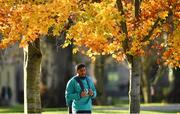 13 November 2018; Bundee Aki arrives for Ireland rugby squad training at Carton House in Maynooth, Co. Kildare. Photo by Ramsey Cardy/Sportsfile