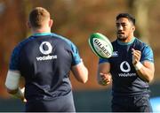 13 November 2018; Bundee Aki during Ireland rugby squad training at Carton House in Maynooth, Co. Kildare. Photo by Ramsey Cardy/Sportsfile