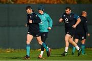 13 November 2018; Rob Kearney, left, Jonathan Sexton, centre, and Jack McGrath during Ireland rugby squad training at Carton House in Maynooth, Co. Kildare. Photo by Ramsey Cardy/Sportsfile