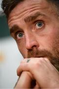 13 November 2018; Richard Keogh during a Republic of Ireland press conference at the FAI National Training Centre in Abbotstown, Dublin. Photo by Stephen McCarthy/Sportsfile