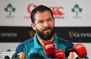 13 November 2018; Defence coach Andy Farrell during an Ireland rugby press conference at Carton House in Maynooth, Co. Kildare. Photo by Ramsey Cardy/Sportsfile