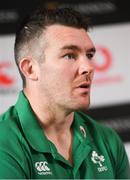 13 November 2018; Peter O'Mahony duriing an Ireland rugby press conference at Carton House in Maynooth, Co. Kildare. Photo by Ramsey Cardy/Sportsfile