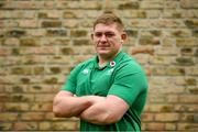 13 November 2018; Tadhg Furlong poses for a portrait following an Ireland rugby press conference at Carton House in Maynooth, Co. Kildare. Photo by Ramsey Cardy/Sportsfile