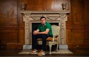 13 November 2018; Jacob Stockdale poses for a portrait following an Ireland rugby press conference at Carton House in Maynooth, Co. Kildare. Photo by Ramsey Cardy/Sportsfile