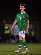 12 November 2018; Oliver O'Neill of Republic of Ireland during the U16 Victory Shield match between Republic of Ireland and Northern Ireland at Mounthawk Park in Tralee, Kerry. Photo by Brendan Moran/Sportsfile