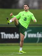14 November 2018; Robbie Brady during a Republic of Ireland training session at the FAI National Training Centre in Abbotstown, Dublin. Photo by Stephen McCarthy/Sportsfile