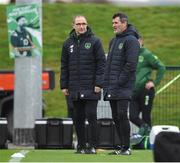 14 November 2018; Republic of Ireland assistant manager Roy Keane, right, and manager Martin O'Neill during a training session at the FAI National Training Centre in Abbotstown, Dublin. Photo by Stephen McCarthy/Sportsfile