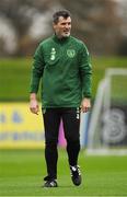 14 November 2018; Republic of Ireland assistant manager Roy Keane during a training session at the FAI National Training Centre in Abbotstown, Dublin. Photo by Stephen McCarthy/Sportsfile