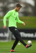 14 November 2018; Jeff Hendrick during a Republic of Ireland training session at the FAI National Training Centre in Abbotstown, Dublin. Photo by Stephen McCarthy/Sportsfile