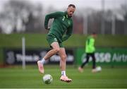 14 November 2018; David Meyler during a Republic of Ireland training session at the FAI National Training Centre in Abbotstown, Dublin. Photo by Stephen McCarthy/Sportsfile