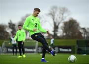 14 November 2018; James McClean during a Republic of Ireland training session at the FAI National Training Centre in Abbotstown, Dublin. Photo by Stephen McCarthy/Sportsfile