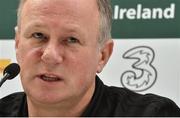 14 November 2018; Northern Ireland manager Michael O'Neill during a Northern Ireland Press Conference at the Aviva Stadium in Dublin. Photo by Matt Browne/Sportsfile