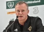 14 November 2018; Northern Ireland manager Michael O'Neill during a Northern Ireland Press Conference at the Aviva Stadium in Dublin. Photo by Matt Browne/Sportsfile