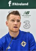 14 November 2018; Steve Davis captain of of Northern Ireland during a Northern Ireland Press Conference at the Aviva Stadium in Dublin. Photo by Matt Browne/Sportsfile