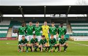 14 November 2018; Republic of Ireland team ahead of the U17 International Friendly match between Republic of Ireland and Germany at Tallaght Stadium in Tallaght, Dublin. Photo by Eóin Noonan/Sportsfile