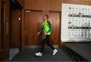 14 November 2018; Glenn Whelan leaves a Republic of Ireland press conference at the FAI National Training Centre in Abbotstown, Dublin. Photo by Stephen McCarthy/Sportsfile