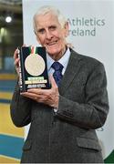 14 November 2018; Author Peter Byrne poses for a portrait during the launch of his new book, ‘Winning for Ireland - How Irish Athletes Conquered The World’, at the National Indoor Arena in Abbotstown, Dublin. Photo by Seb Daly/Sportsfile