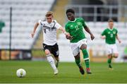 14 November 2018; Festy Ebosele of Republic of Ireland in action against Marvin Weiß of Germany during the U17 International Friendly match between Republic of Ireland and Germany at Tallaght Stadium in Tallaght, Dublin. Photo by Eóin Noonan/Sportsfile