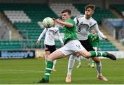 14 November 2018; Conor Carty of Republic of Ireland in action against Adrien Koudelka of Germany during the U17 International Friendly match between Republic of Ireland and Germany at Tallaght Stadium in Tallaght, Dublin. Photo by Eóin Noonan/Sportsfile