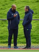 14 November 2018; Republic of Ireland head coach Paul Osam, left, with assistant coach Richard Dunne prior to the U16 Victory Shield match between Republic of Ireland and Wales at Mounthawk Park in Tralee, Kerry. Photo by Brendan Moran/Sportsfile