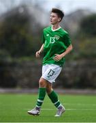 14 November 2018; Oliver O'Neill of Republic of Ireland during the U16 Victory Shield match between Republic of Ireland and Wales at Mounthawk Park in Tralee, Kerry. Photo by Brendan Moran/Sportsfile