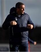 14 November 2018; Republic of Ireland assistant coach Richard Dunne prior to the U16 Victory Shield match between Republic of Ireland and Wales at Mounthawk Park in Tralee, Kerry. Photo by Brendan Moran/Sportsfile
