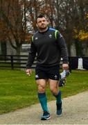 15 November 2018; Cian Healy arrives for Ireland Rugby squad training at Carton House in Maynooth, Co. Kildare. Photo by Ramsey Cardy/Sportsfile
