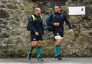 15 November 2018; Rory Best, left, and CJ Stander during Ireland Rugby squad training at Carton House in Maynooth, Co. Kildare. Photo by Harry Murphy/Sportsfile