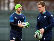 15 November 2018; Rob Kearney, left, and Kieran Marmion during Ireland Rugby squad training at Carton House in Maynooth, Co. Kildare. Photo by Ramsey Cardy/Sportsfile