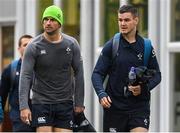15 November 2018; Rob Kearney and Jonathan Sexton arrive at Ireland Rugby squad training at Carton House in Maynooth, Co. Kildare. Photo by Harry Murphy/Sportsfile