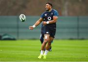 15 November 2018; Bundee Aki during Ireland Rugby squad training at Carton House in Maynooth, Co. Kildare. Photo by Harry Murphy/Sportsfile