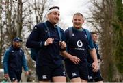 15 November 2018; Niall Scannell and John Ryan arrive at Ireland Rugby squad training at Carton House in Maynooth, Co. Kildare. Photo by Harry Murphy/Sportsfile