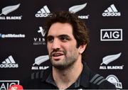 15 November 2018; Sam Whitelock during a New Zealand Rugby press conference at the Crowne Plaza in Dublin. Photo by Matt Browne/Sportsfile