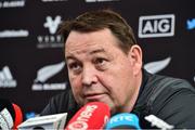 15 November 2018; Head coach Steve Hansen during a New Zealand Rugby press conference at the Crowne Plaza in Dublin. Photo by Matt Browne/Sportsfile