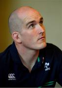 15 November 2018; Devin Toner during an Ireland Rugby press conference at Carton House in Maynooth, Co. Kildare. Photo by Ramsey Cardy/Sportsfile