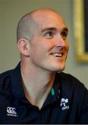 15 November 2018; Devin Toner during an Ireland Rugby press conference at Carton House in Maynooth, Co. Kildare. Photo by Ramsey Cardy/Sportsfile