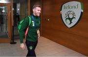 15 November 2018; James McClean of Republic of Ireland arrives prior to the International Friendly match between Republic of Ireland and Northern Ireland at the Aviva Stadium in Dublin. Photo by Stephen McCarthy/Sportsfile