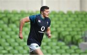 16 November 2018; Jacob Stockdale during the Ireland Rugby Captain's Run at the Aviva Stadium in Dublin. Photo by David Fitzgerald/Sportsfile