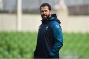 16 November 2018; Defence coach Andy Farrell during the Ireland Rugby Captain's Run at the Aviva Stadium in Dublin. Photo by David Fitzgerald/Sportsfile