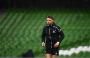16 November 2018; Beauden Barrett during the New Zealand Rugby Captain's Run at the Aviva Stadium in Dublin. Photo by David Fitzgerald/Sportsfile