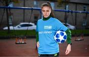 22 November 2018; To celebrate Dublin’s hosting of the UEFA EURO 2020 Qualifying Draw on December 2, 2018, the Football Association of Ireland and Dublin City Council have launched the Street Legends Community Football events. The Street Legends Community Football Events will take place on Wednesday, November 28 and Thursday, November 29 from 5pm to 8pm, and on Saturday, December 1 from 3pm to 6pm. The events will kick off on Little Britain Street on the Wednesday, followed by Mountjoy Square South on the Thursday, and then on Commons Street on the Saturday afternoon. Each event is free to attend and open to all ages and abilities. Participants will be able to test their skills against a wide range of football challenges. Irish and international football legends will also be in attendance to see what Dublin’s Street Legends have on offer. In attendance is Republic of Ireland WNT international Jessica Ziu during the Street Football Legends Launch at Ormond Square, in Dublin. Photo by Sam Barnes/Sportsfile