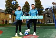 22 November 2018; To celebrate Dublin’s hosting of the UEFA EURO 2020 Qualifying Draw on December 2, 2018, the Football Association of Ireland and Dublin City Council have launched the Street Legends Community Football events. The Street Legends Community Football Events will take place on Wednesday, November 28 and Thursday, November 29 from 5pm to 8pm, and on Saturday, December 1 from 3pm to 6pm. The events will kick off on Little Britain Street on the Wednesday, followed by Mountjoy Square South on the Thursday, and then on Commons Street on the Saturday afternoon. Each event is free to attend and open to all ages and abilities. Participants will be able to test their skills against a wide range of football challenges. Irish and international football legends will also be in attendance to see what Dublin’s Street Legends have on offer. In attendance are Republic of Ireland WNT international Jessica Ziu and Ireland Under-19 international Aaron Bolger during the Street Football Legends Launch at Ormond Square, in Dublin. Photo by Sam Barnes/Sportsfile