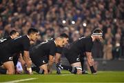 17 November 2018; The haka is performed by New Zealand's All Blacks, led by captain Kieran Read, prior to the Guinness Series International match between Ireland and New Zealand at the Aviva Stadium in Dublin. Photo by Brendan Moran/Sportsfile