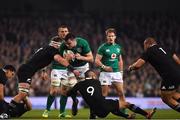 17 November 2018; James Ryan of Ireland  is tackled by Kieran Read and Aaron Smith of New Zealand during the Guinness Series International match between Ireland and New Zealand at the Aviva Stadium in Dublin. Photo by Brendan Moran/Sportsfile