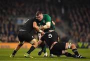17 November 2018; Tadhg Furlong of Ireland is tackled by Ardie Savea and Kieran Read of New Zealand during the Guinness Series International match between Ireland and New Zealand at the Aviva Stadium in Dublin. Photo by Brendan Moran/Sportsfile