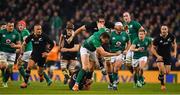 17 November 2018; Jacob Stockdale of Ireland is tackled by Ardie Savea of New Zealand during the Guinness Series International match between Ireland and New Zealand at Aviva Stadium, Dublin. Photo by Brendan Moran/Sportsfile